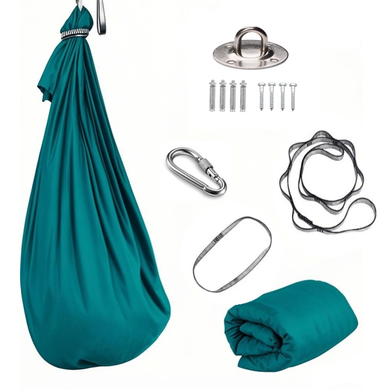 1.5*2.8m Elastic Swing Hammock - đánh giá và giá Yoga Trapeze Swing