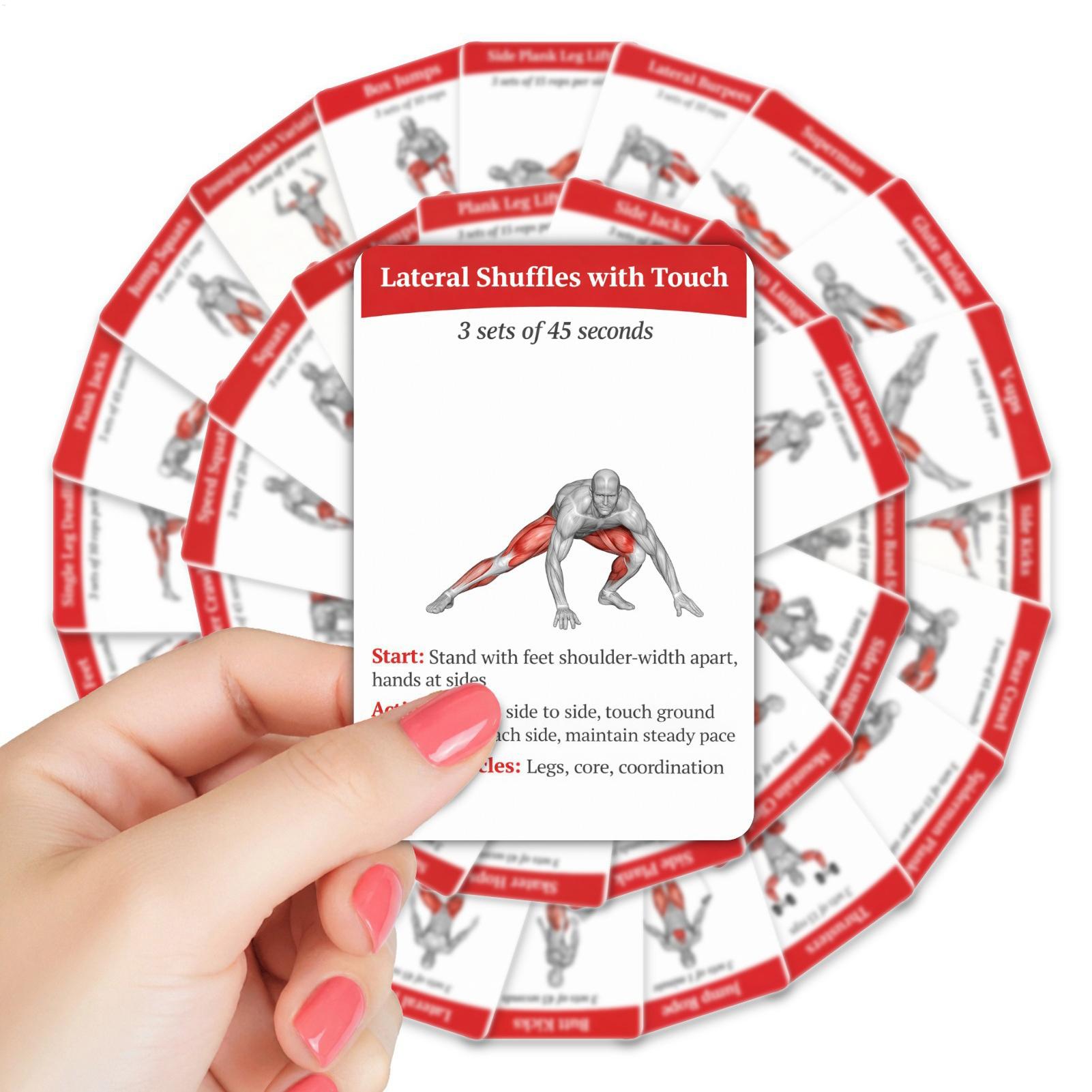 Workout Cards Exercise Deck 36 - đánh giá và giá Home Gym Kit For Men
