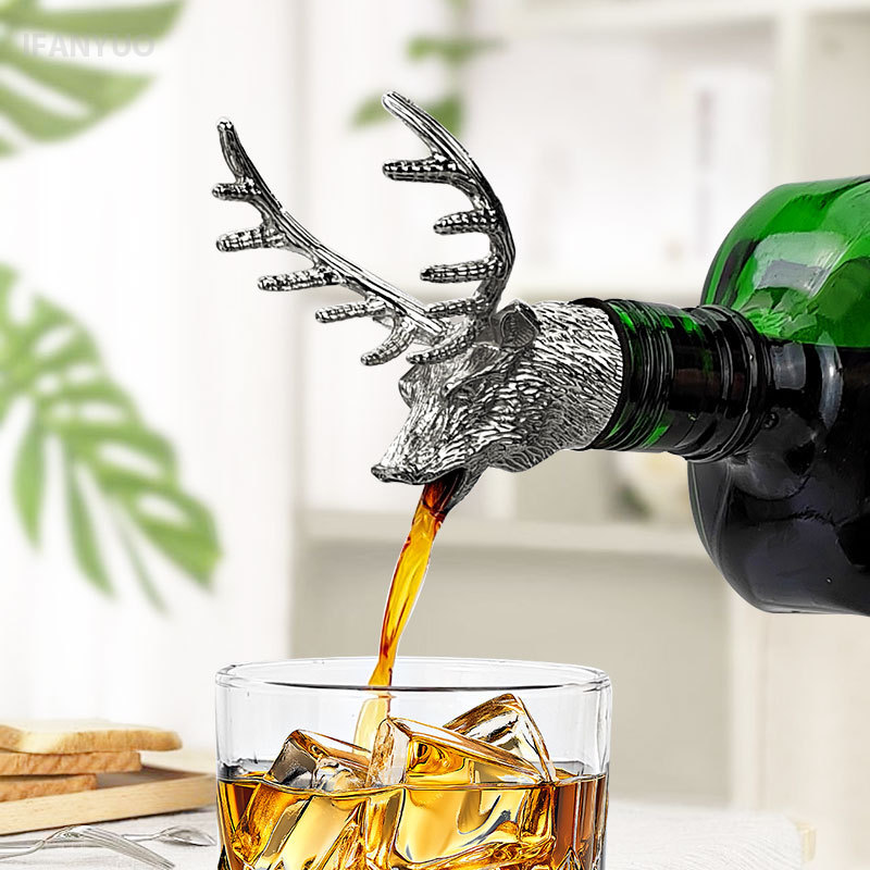 Zinc Alloy Deer Head Wine Pour - đánh giá và giá Head Racket Boom