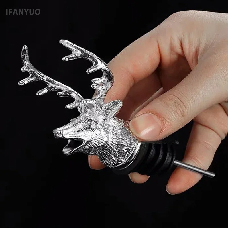 Zinc Alloy Deer Head Wine Pour - đánh giá và giá Head Racket Boom