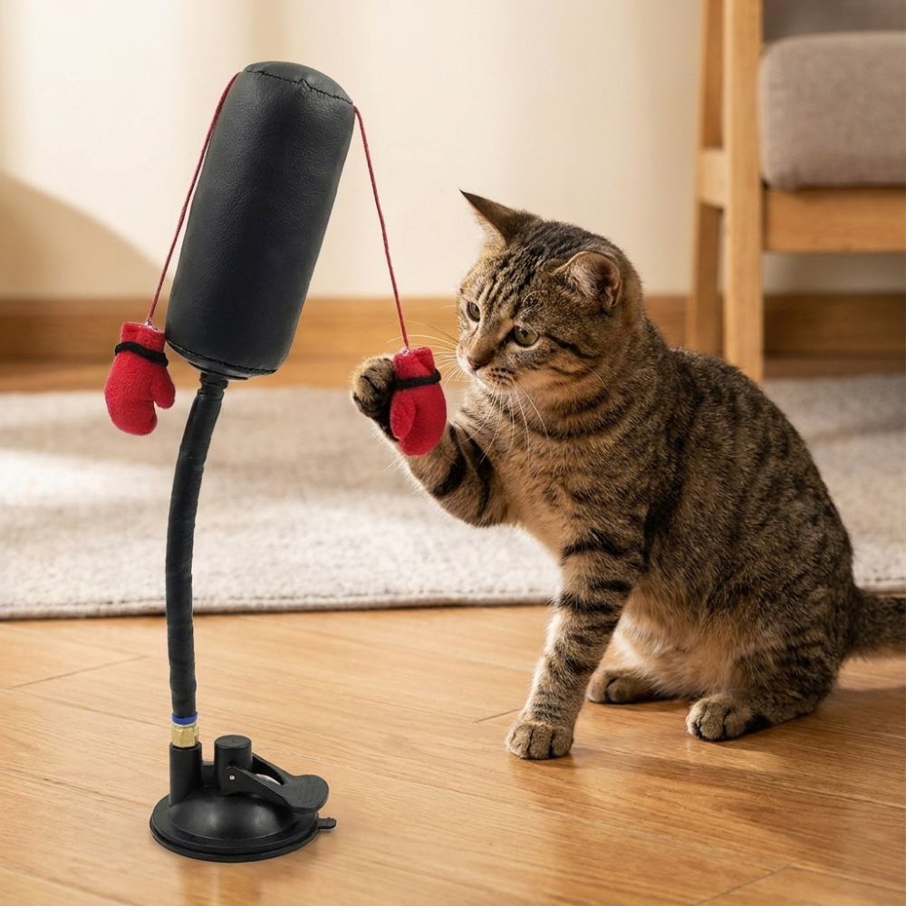 Suction Cup Cat Boxing Toy Scr - đánh giá và giá Boxing Bag Stand
