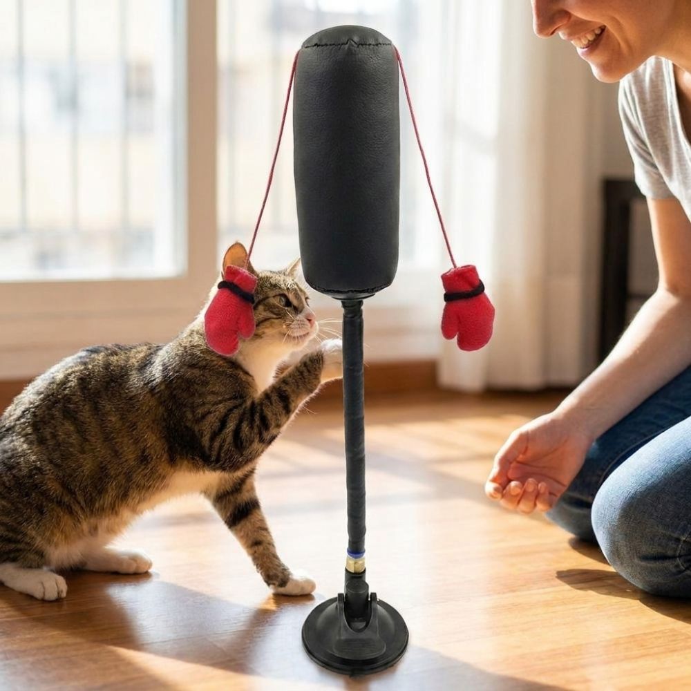 Suction Cup Cat Boxing Toy Scr - đánh giá và giá Boxing Bag Stand
