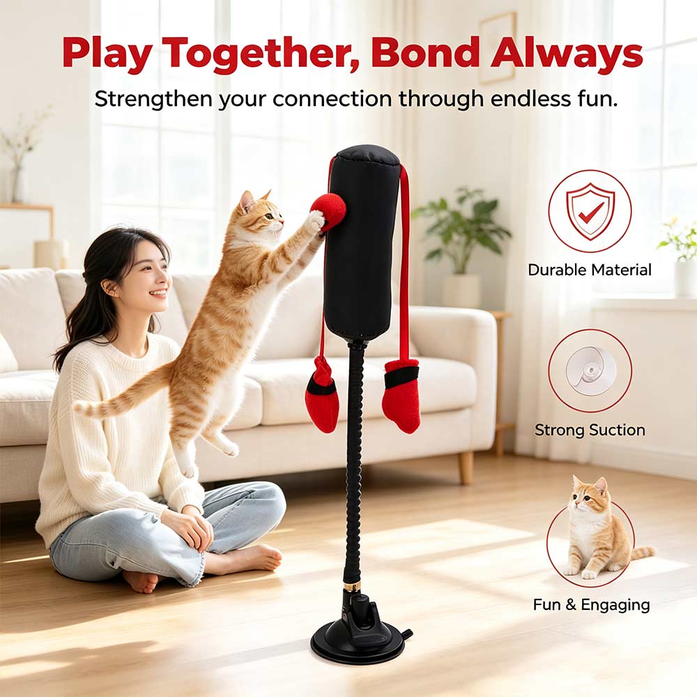 Suction Cup Cat Boxing Toy Scr - đánh giá và giá Boxing Bag Stand