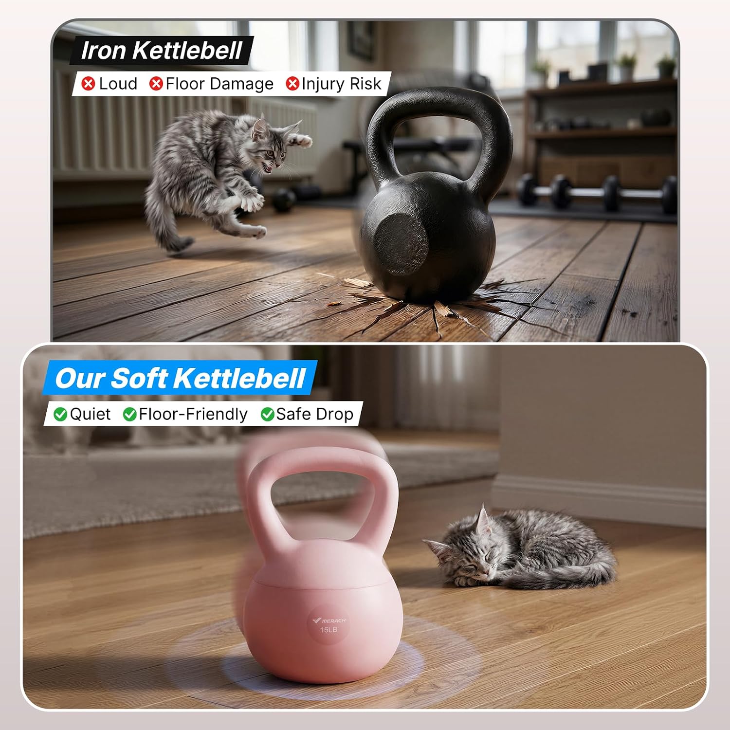 Soft Kettlebell With Wide Anti - đánh giá và giá Home Gym Kettler