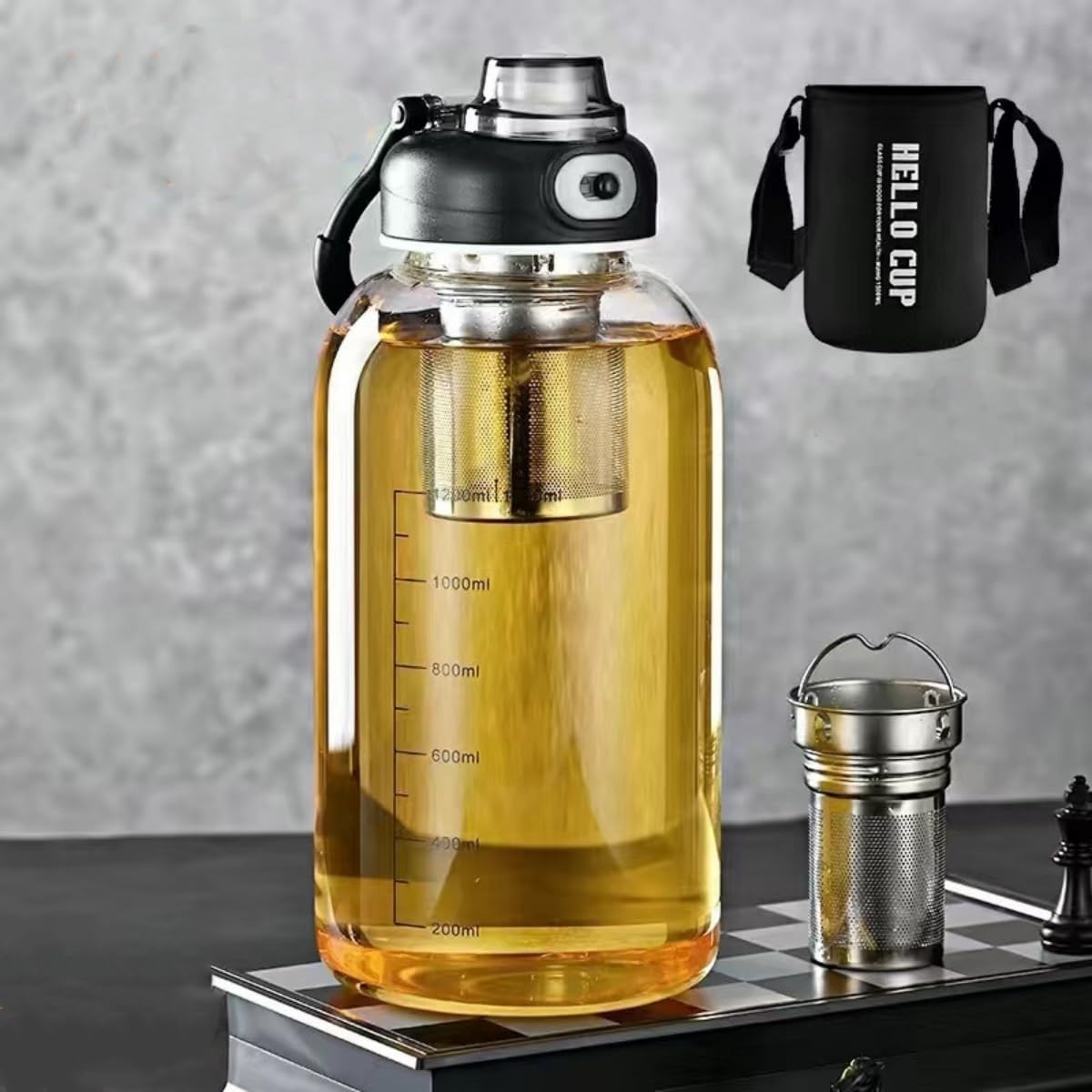Glass Tea Tumbler with Infuser - đánh giá và giá Home Gym Kettler