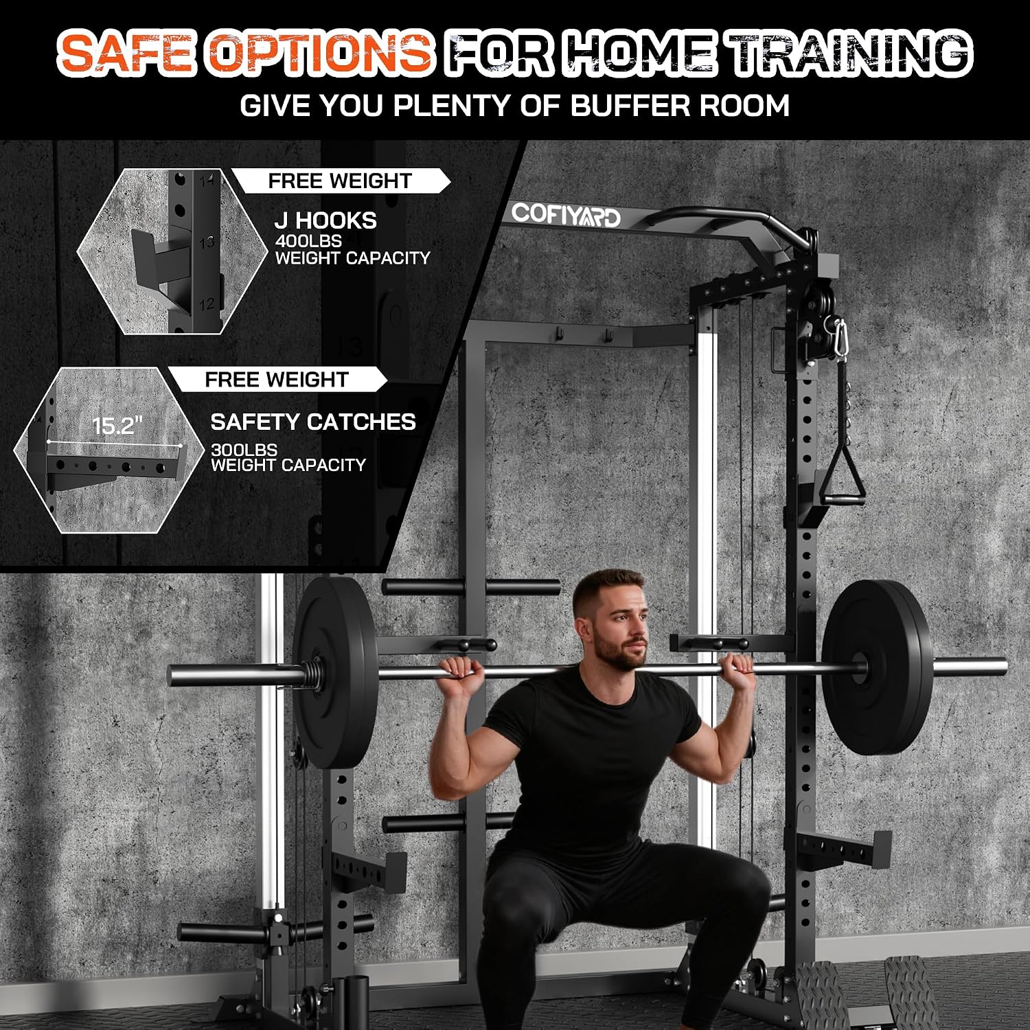 Multi-Function Power Rack with - đánh giá và giá Home Gym Rack With Cables