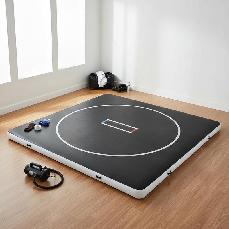 Inflatable Grappling Pad 13x13 - đánh giá và giá Home Gym Practice