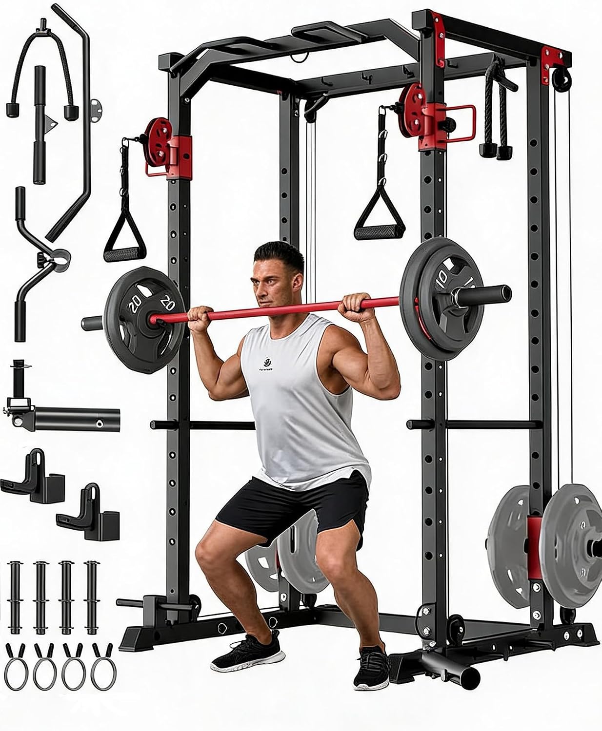 Multi-Functional Power Rack fo - đánh giá và giá Home Gym Rack With Cables