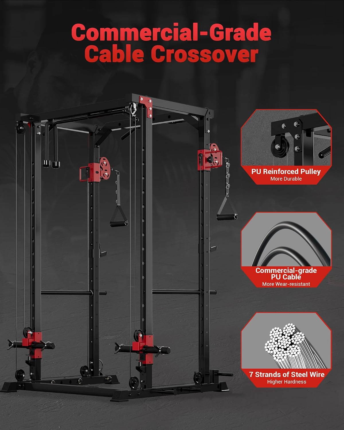 Multi-Functional Power Rack fo - đánh giá và giá Home Gym Rack With Cables