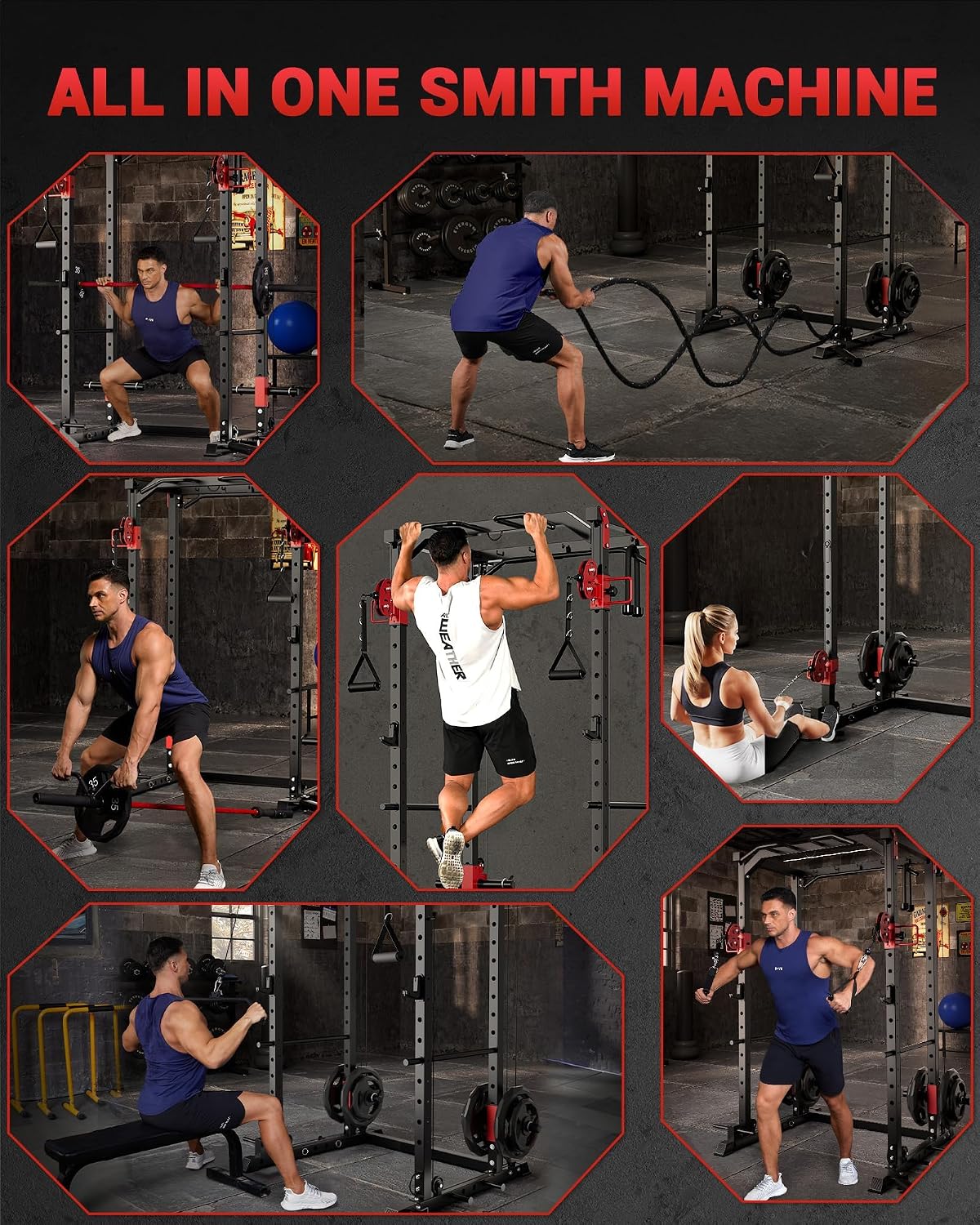 Multi-Functional Power Rack fo - đánh giá và giá Home Gym Rack With Cables