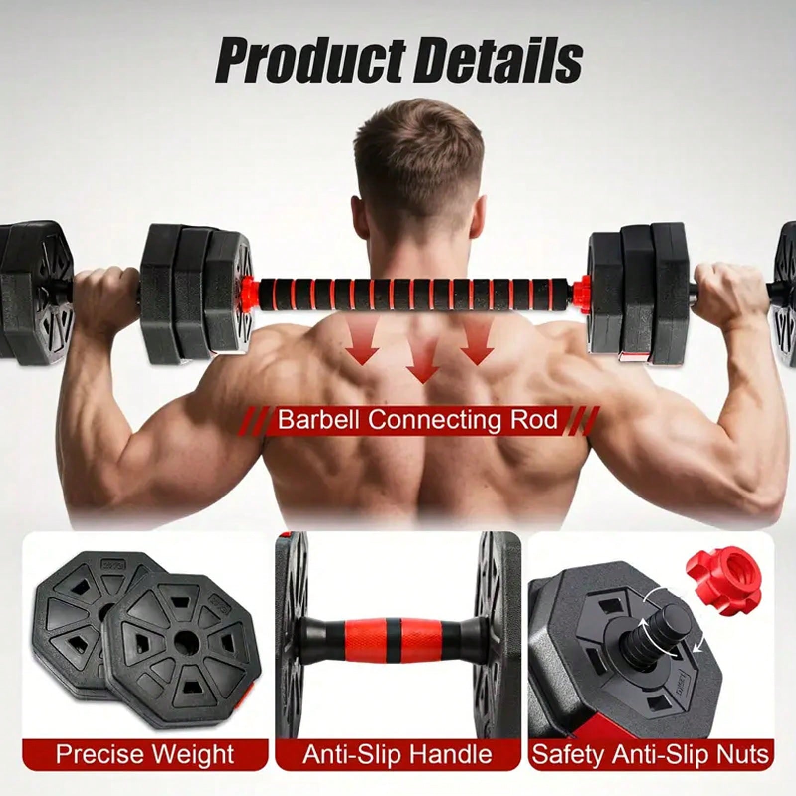 44lbs Free Weight Set With Con - đánh giá và giá Home Gym Used