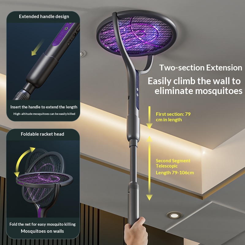 Rotating Head Bug Zapper Racke - đánh giá và giá Head Racket Boom