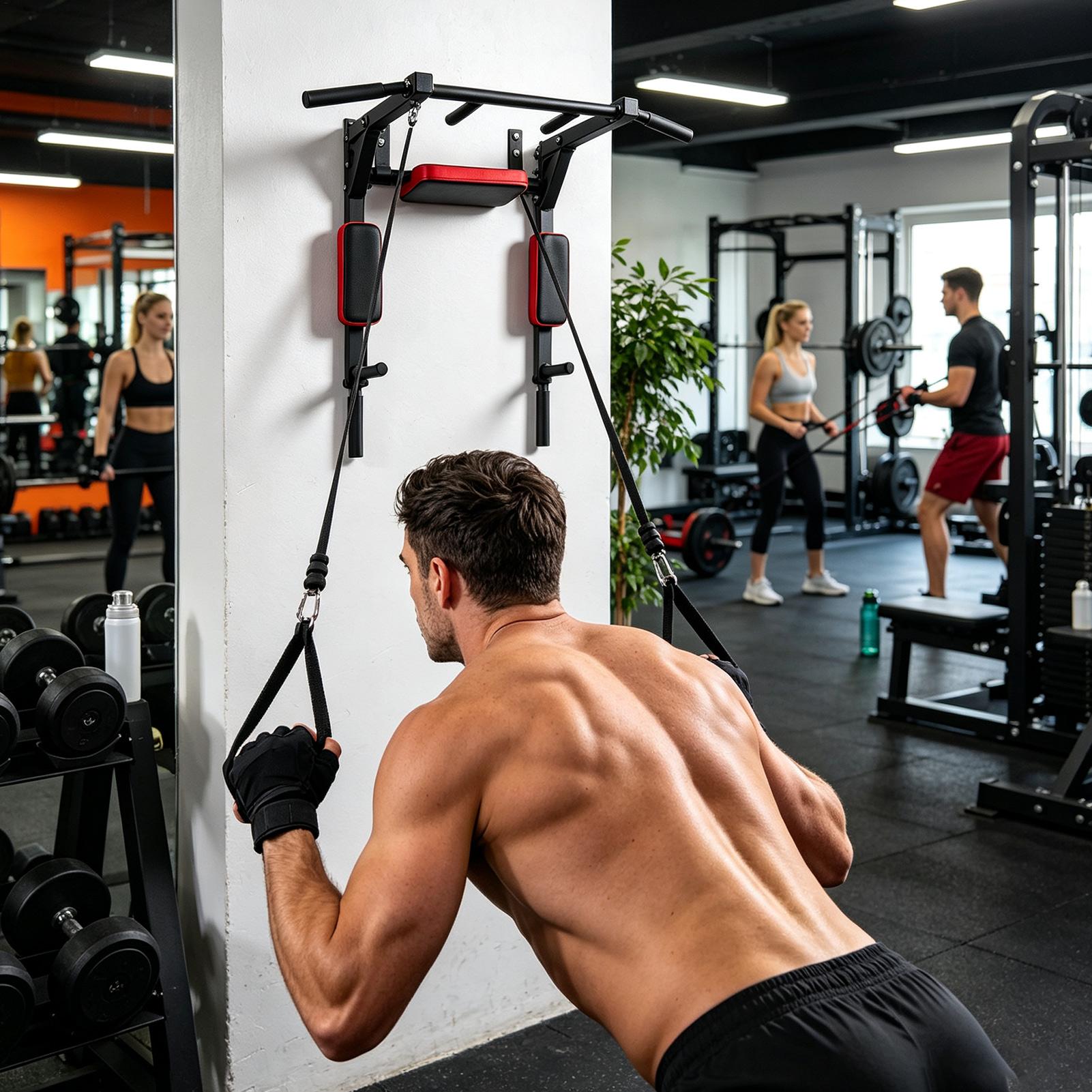 Wall-Mounted Pull-up Bar Fitne - đánh giá và giá Home Gym Leg